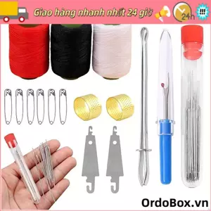 Dụng cụ sửa chữa tay chỉ kim ORDOBOX, May dễ dàng với Bộ dụng cụ may kim trên cùng, Kim may Quilt đa năng cầm tay để may Quilt