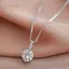 PNPIA- Sáng Bóng Giọt Nước Hình Nelace Cho Nữ Zircon Giọt Nước Mặt Dây Chuyền Xương Đòn Dây Xích Nelace Quà Tặng Ngày Lễ Tình Nhân Trang Sức Tiệc Cưới
