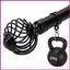 Thanh rèm có thể điều chỉnh Cột treo rèm trang trí 30-90 Inch có Finials Thanh rèm kính thiên văn cho cửa hàng gia đìnhidaevn
