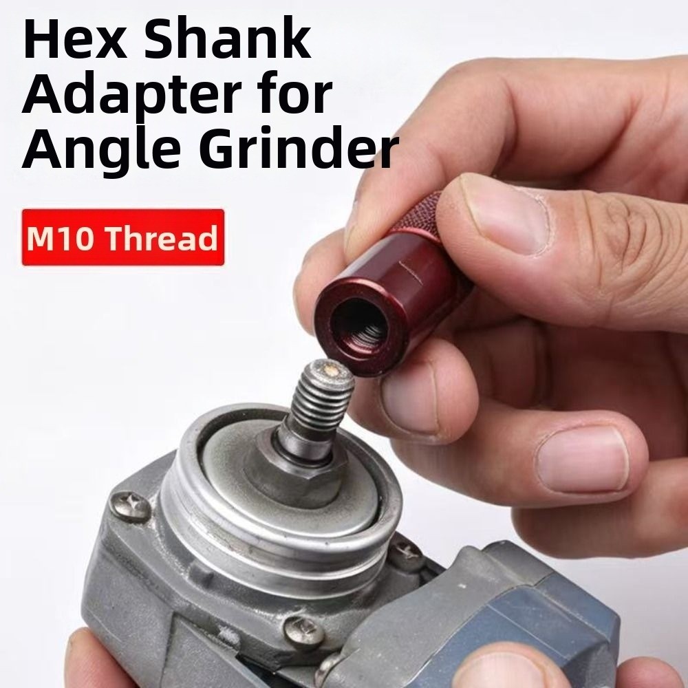 Bộ chuyển đổi chuôi lục giác YICA M10, đầu chuyển đổi công cụ chống trượt, độ cứng cao, dùng cho máy mài góc khóa nhanh