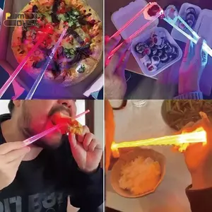 PlumHOUSE 1 Đôi Chopstis Phát Sáng Sáng Stis Đèn LED Đa Năng Cho Tiệc Câu Lạc Bộ Tiệc Cưới Sinh Nhật Raves Buổi Hòa Nhạc Có Thể Tái Sử Dụng VN