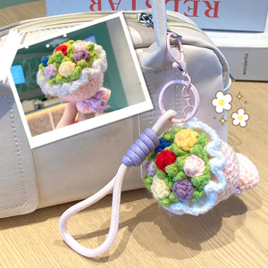 Hoàn Thành Handmade Mini Len Bó Hoa Ngày Nhà Giáo Ngày Của Mẹ Ngày Lễ Tình Nhân Quà Tặng Năm Mới Móc Khóa Túi Treo