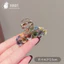 Thời Trang Màu Nâu Pha Lê Lấy Kẹp Nữ Ánh Sáng Sang Trọng Mặt Sau Đầu Tấm Tóc Xuân Hè Phong Cách Mới Tóc Lấy Mũ Đội Đầu N1GW