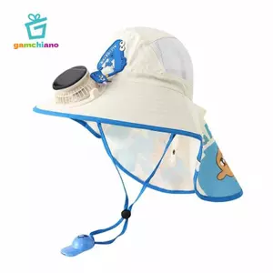 Mũ chống nắng trẻ em Dây đeo cằm có thể điều chỉnh Mũ xô vành rộng cho bé trai bé gái Bảo vệ mùa hè bên ngoài