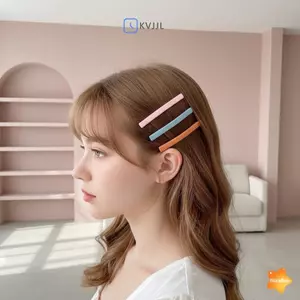 Kẹp tóc độc đáo màu kẹo với hợp kim bên gợn sóng rắn cho phong cách đường phố và đường băng mới