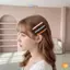 Kẹp tóc độc đáo màu kẹo với hợp kim bên gợn sóng rắn cho phong cách đường phố và đường băng mới
