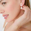 Phong Cách Mới Lá Zircon Ngọc Trai Mặt Dây Chuyền Bông Tai Tính Khí Phù Hợp Với Đơn Giản Tươi Trang Sức Bông Tai GST6