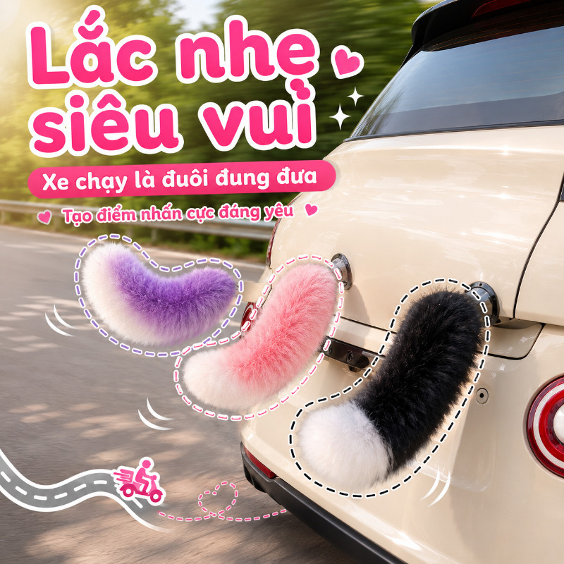 Đuôi Cáo Thông Minh Điều Khiển Từ Xa - Bạn Đồng Hành, Biến Xe Bạn Thành Tâm Điểm Thu Hút