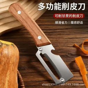 Ba Trong Một Đa Năng Lột Hành Cắt Lát Bằng Thép Không Gỉ Dụng Cụ Cạo Hành Dụng Cụ Tiện Dụng Nhà Bếp Dưa Planer RYXC