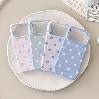 [Sheren] Ốp Điện Thoại Chấm Bi Kẹo ins Style Thích Hợp Cho i17 16 15 14 13 12 11 pro max Vỏ Bảo Vệ Chống Sốc