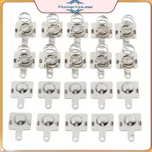 POWER 10 đôi Pin kim loại thay thế Tấm tiếp xúc lò xo cho pin AA AAA.