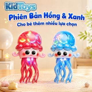 Bạch Tuộc Nhảy Múa KidToys Có Đèn Nhạc - Tự Động Chuyển Hướng Khi Gặp Vật Cản