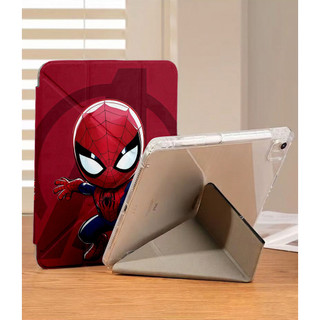 Ốp Lưng Marvel Iron Man Spider-Man cho iPad A16 Air4/5/6/7/8 Pro 11 12.9 Y-fold Avengers cho iPad Gen 12 11 10 9 8 7 6 5