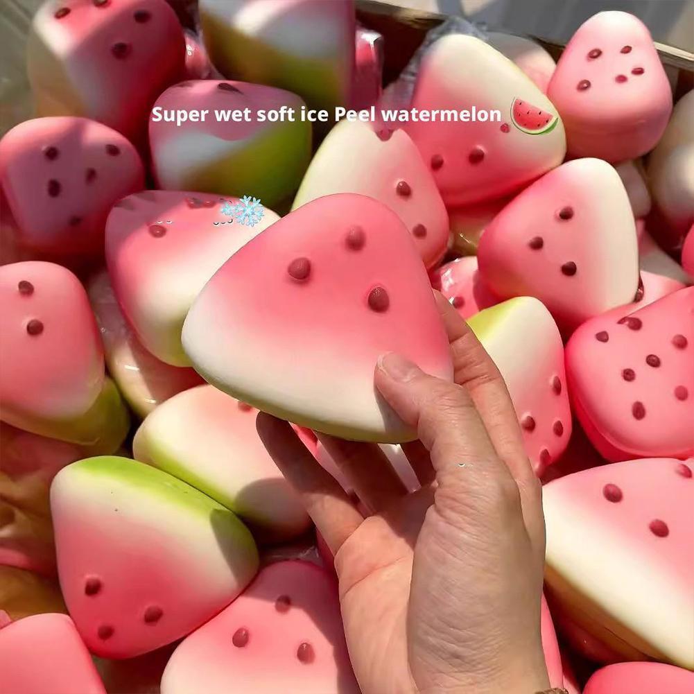 Mô phỏng Dưa Hấu Đồ chơi Squishy Bóng giảm căng thẳng Tăng chậm Đồ chơi căng thẳng Prank để vui nhộn và thư giãn