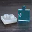 AqToCna 4 Cái / bộ Silicone Xếp Hình Mặt Dây Chuyền Khuôn DIY Nhựa UV Móc Khóa Khuôn Trang Sức Làm AqToCna