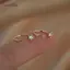 AqToCna 2 Chiếc Hợp Kim Tragus Hoa Vòng Đinh Bông Tai Cho Nữ Tròn Nhỏ Pha Lê Bông Tai Xuyên Septum Tinh Tế Trang Sức Thời Trang AqToCna