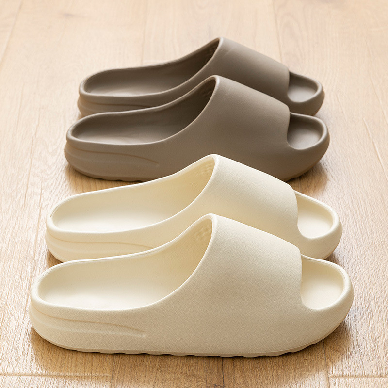 Dép Dừa EVA Chống Trơn Trượt Bước Vào Shit Feel Mùa Hè Thoáng Khí Flip-Flops Dày Đế Đôi Mặc Bên Ngoài yeezy Sandal Nam Nữ