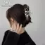 Nhíp Hình Học Vuốt Kẹp Nữ Kim Loại Lớn Màu Bạc Phong Cách Hàn Quốc Thời Trang Cá Mập Kẹp Tóc Lấy Kẹp Bé Gái Phụ Kiện Tóc VN