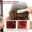 Massage Da Đầu Bằng Điện Đỏ Xanh Dương Trị Liệu Bằng Ánh Sáng LED EMS Bàn Chải Massage Chống Rụng Tóc Thuốc Da Đầu Dầu bôi