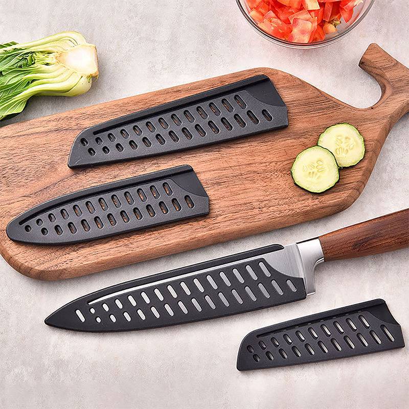 [Dcp] vỏ bọc dao nhựa màu đen vỏ bọc bảo vệ dao cạnh bảo vệ trường hợp boning trái cây bánh mì đầu bếp dao công cụ [vn]