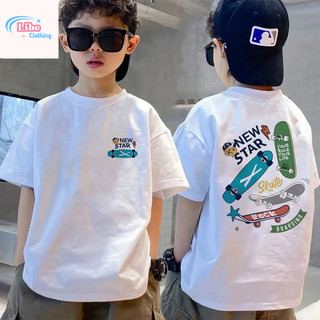 libeboutique Unisex Áo ngắn tay T-shirt In họa tiết Áo thun Bé trai và Bé gái cổ tròn phù hợp Tops 100% COTTON