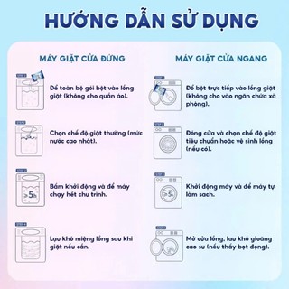 Bột tẩy lồng máy giặt TopGia vệ sinh khử mùi, làm sạch cặn bẩn, phù hợp mọi loại máy giặt, gói 125g