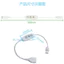 JJZF LED Đơn Sắc 9 Tốc Độ Dimming Cáp Chuyển Đổi USB Trực Tuyến Vô Cấp Dây Nguồn Đèn Ngủ Cáp Công Tắc Ba Nút