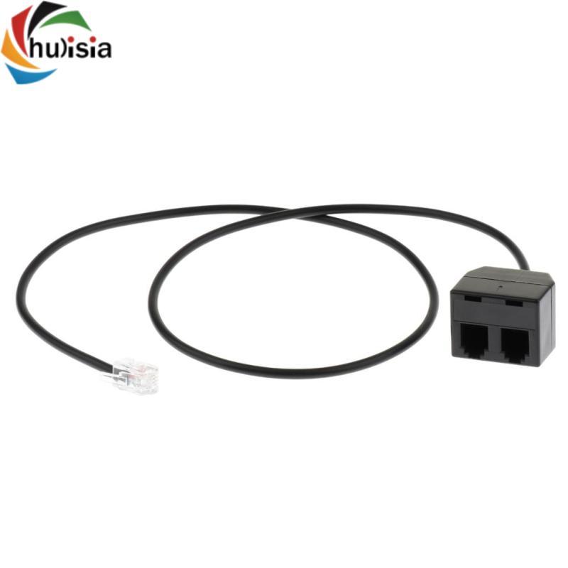 Cáp nối dài 4P4C RJ9, Bộ mở rộng bộ chuyển đổi 1 nam sang nữ kép