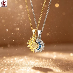 Vòng cổ thép titan Sun Moon - Dây chuyền xương đòn có thể xếp chồng lên nhau cho nữ