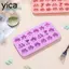 Khuôn Nướng Bánh Quy YICA, Khuôn Socola Chống Dính Silicon, Hình Nơ 18 Sâu Răng Trang Trí Bánh Khuôn Làm Bánh Ngọt