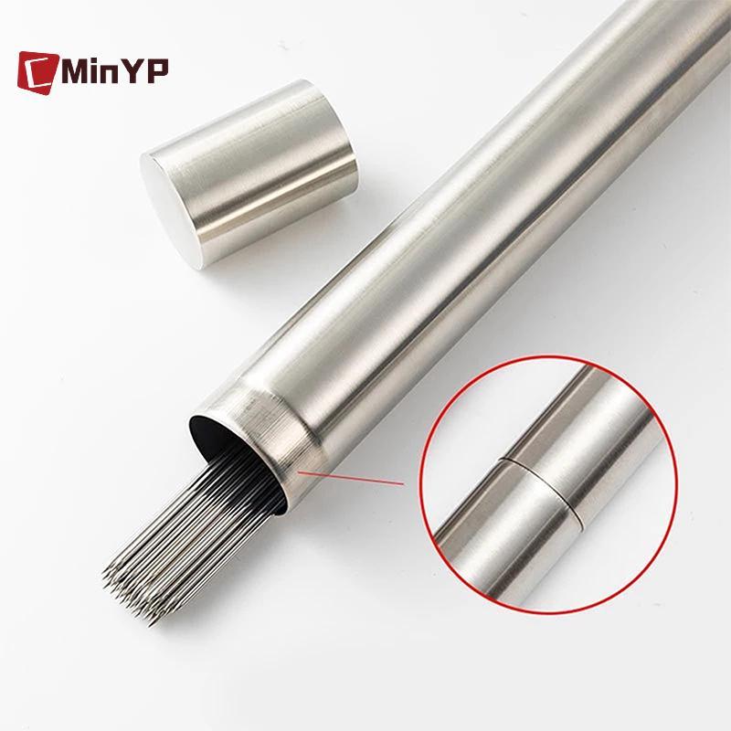 CMinYP 50 Chiếc Thép Không Gỉ Thịt Nướng Xiên BBQ Có Thể Tái Sử Dụng Kebab Iron Sti Cho Cắm Trại Ngoài Trời Dã Ngoại Dụng Cụ Nấu Ăn Glory