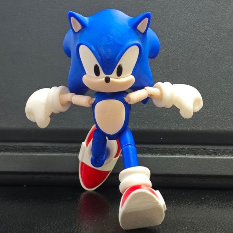 [Hedgehog Sonic] Nhân vật hành động Hình để bàn Giải nén Đồ chơi trẻ em Mô hình lắp ráp con lắc 3D In 5.31