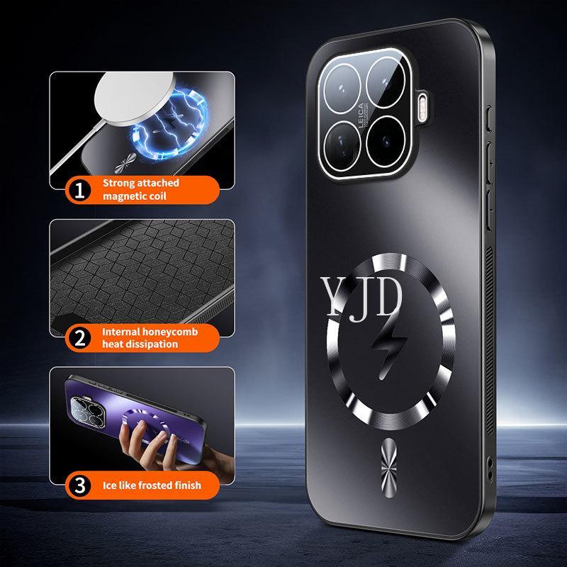 Ốp Lưng Cho Xiaomi 17T Pro Chi Tiết Nâng Cấp Làm Mát Cảm Giác Mờ Vòng Từ Tính Tổ Ong Tản Nhiệt Chống Rơi Vỏ Điện Thoại