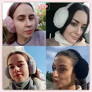 JRP Di Động Gấp Mùa Đông Ấm Áp Bịt Tai Thời Trang Màu Trơn Earflap Ngoài Trời Bảo Vệ Lạnh Mềm Mại Sang Trọng Làm Ấm Tai JRP