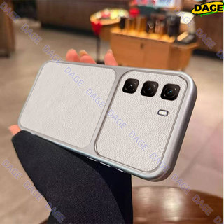 Ốp Điện Thoại Cho Infinix Hot 60i 50i Hot 60 Pro + Hot 50 Pro + Plus 4G 5G + Premium Simple White Lychee Dermatoglyph Vỏ Cửa Sổ Lớn Bao Gồm Tất Cả Mặt Sau Chống Rơi