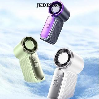 Quạt Để Bàn JKDESIGN, Màn Hình LED Quạt Cầm Tay Mini Sạc USB, Di Động Tốc Độ Cao Turbo 100 Có Thể Điều Chỉnh Cài Đặt Túi Gió Mạnh Quạt Cầm Tay Du Lịch