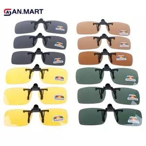 AN.MART Clip-on Polarized Day Night Vision Flip-up Lens Kính lái xe Kính râm VN