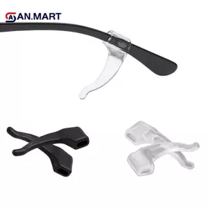AN.MART 10 Cặp Kẹp Tai Silicon Chống Trơn Trượt Kính Mắt Chân Móc Tai Nút Chặn Braet Fastener Phụ Kiện Giá Đỡ Đền VN