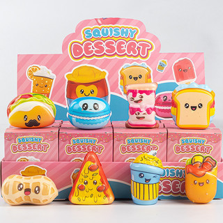 Hộp squishy 12 món – Thức ăn dễ thương, mềm bóp xinh – Màu pastel, nhiều kiểu để chọn – Trang trí bàn, đồ chơi trẻ em