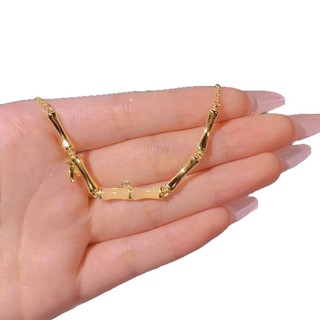 2026 Phong Cách Mới Có Bạn Tre Đủ Hetian Ngọc Vòng Tay Nữ Niche Thiết Kế Vòng Chân Tre Mùa Hè Đơn Giản Nhẹ Sang Trọng Giày