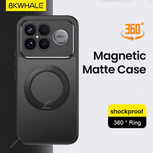 BKWHALE 360 Nhẫn Giá Đỡ Từ Tính Dành Cho Xiaomi Poco F8 Ultra F7 F6 M8 X6 X7 X8 Pro Max Xiaomi 17T 15T 14T 13T 17 Pro Max 15 14 Ultra 15s Pro Pro Promatte Vỏ Điện Thoại Mềm