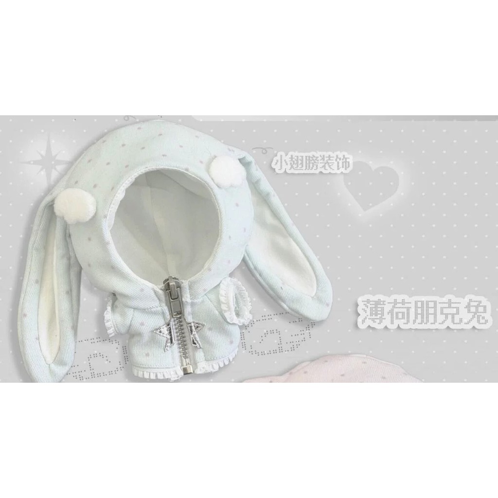 Hương Vị Cổ Thỏ Series Quần Áo Cho Bé 10cm Cotton Búp Bê Bạc Hà Punk Thỏ Dâu Tây Yabi Thỏ Quần Áo 6.2