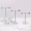 PNPIA- Kim Loại Trang Sức Hiển Thị Đứng Trong Suốt Acrylic Stud Bông Tai Giá Đỡ Móc Treo Counter Case Trang Sức Tổ Chức Bó Hoa Trang Trí