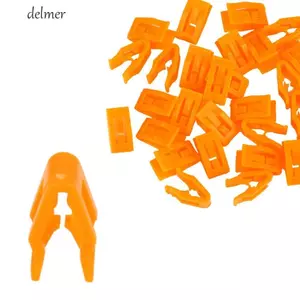 DELMER 50 Chiếc Bảng Điều Khiển Giữ Màu Cam Khóa 50 Chiếc Nhựa Xe Kẹp Đa Năng Đinh Tán Dây Cho ATMA11T65