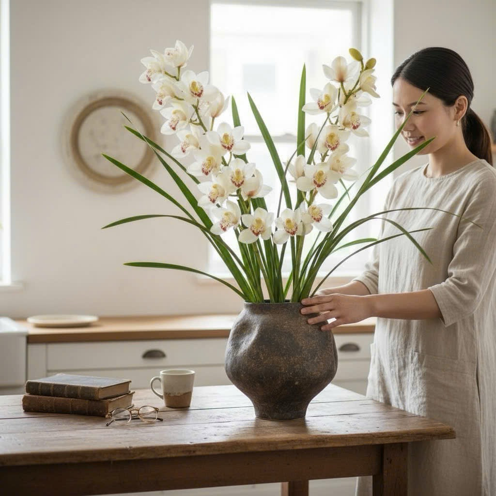 Bình Hoa Gốm Sứ, Bình Gốm Cắm Hoa Bát Tràng nghệ thuật decor studio, decor quán caphe
