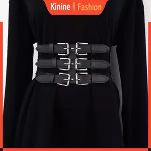 KIN Nữ Thắt Lưng Da PU Nữ Cơ Thể Liên Kết Lồng Điêu Khắc Dây Đeo Eo