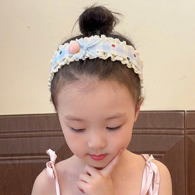 Set 2 Băng Đô Miếng Dán Tóc Velcro Magic Dán Hoa Dễ Thương Thời Trang Hàn Quốc - Phụ Kiện Tóc
