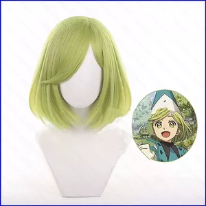 GN Mũ Phù Thủy Kìm Koko Xanh Cosplay Tóc Giả Anime Tóc Giả Chịu Nhiệt Tiệc Halloween NG