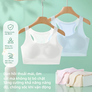 Áo ngực mùa hè liền mạch, thoáng khí, thân thiện với da, thích hợp cho bé gái từ 12-15 tuổi.