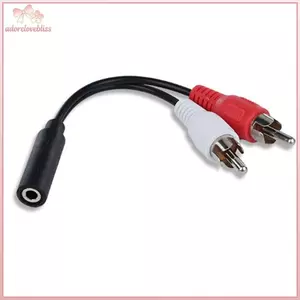 THÊM Cáp âm thanh 2in1 3,5mm đến 2rca đôi đầu sen bộ chuyển đổi âm thanh cáp av BSS